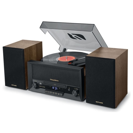 Muse | Turntable Micro System | MT-120MB | Drawer-type CD door | USB port | AUX in