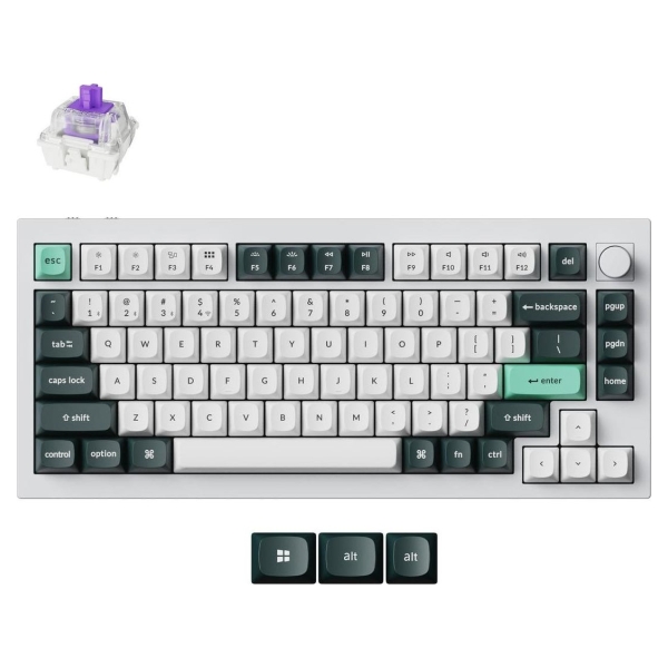 Keychron KEYBOARD WRL Q1 HE RGB/SHELL WHITE Q1H-P1 KEYCHRON