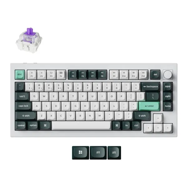 Keychron KEYBOARD WRL Q1 HE RGB/SHELL WHITE Q1H-P1 KEYCHRON