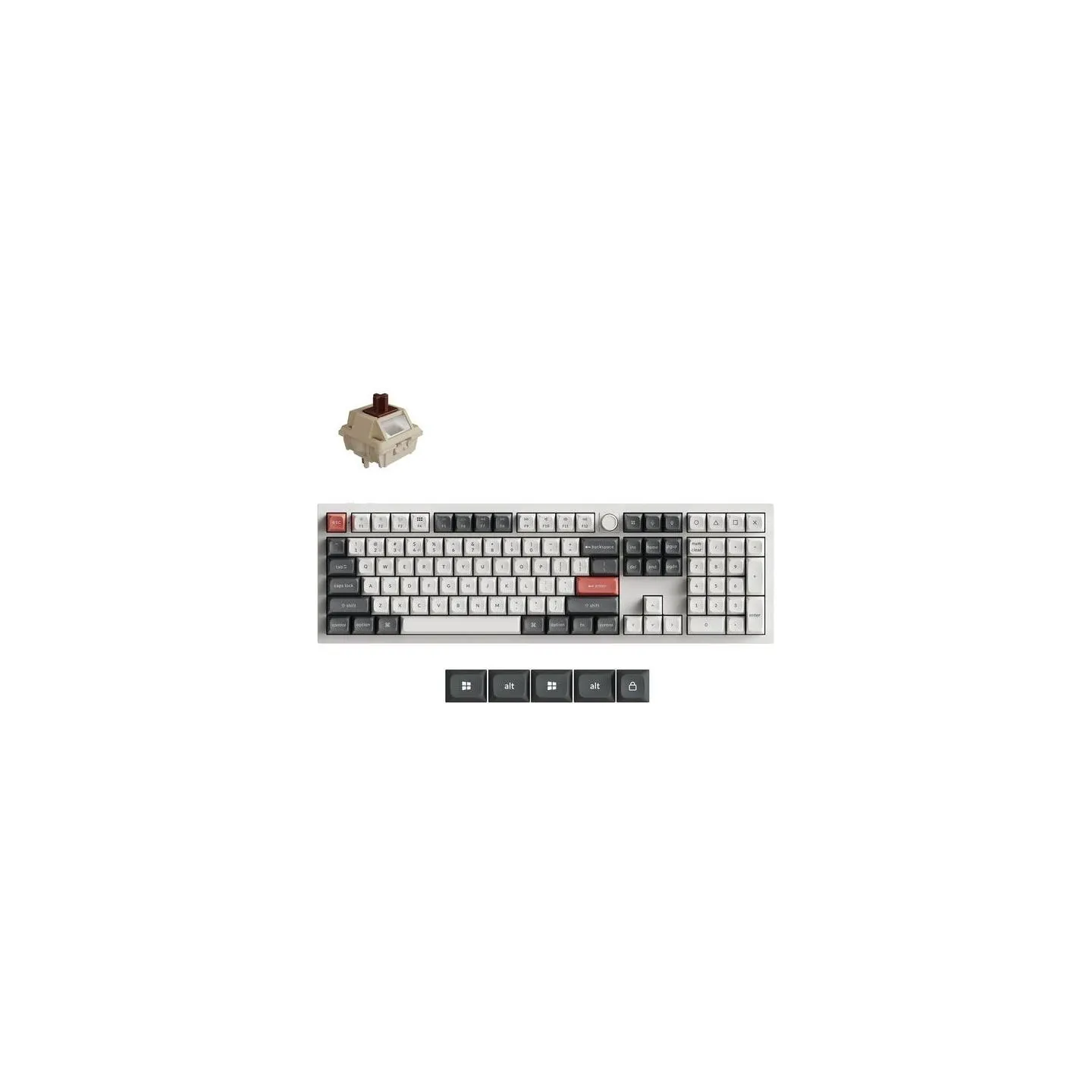 Keychron KEYBOARD WRL Q6 ULTRA/WHITE Q6U-P3 KEYCHRON