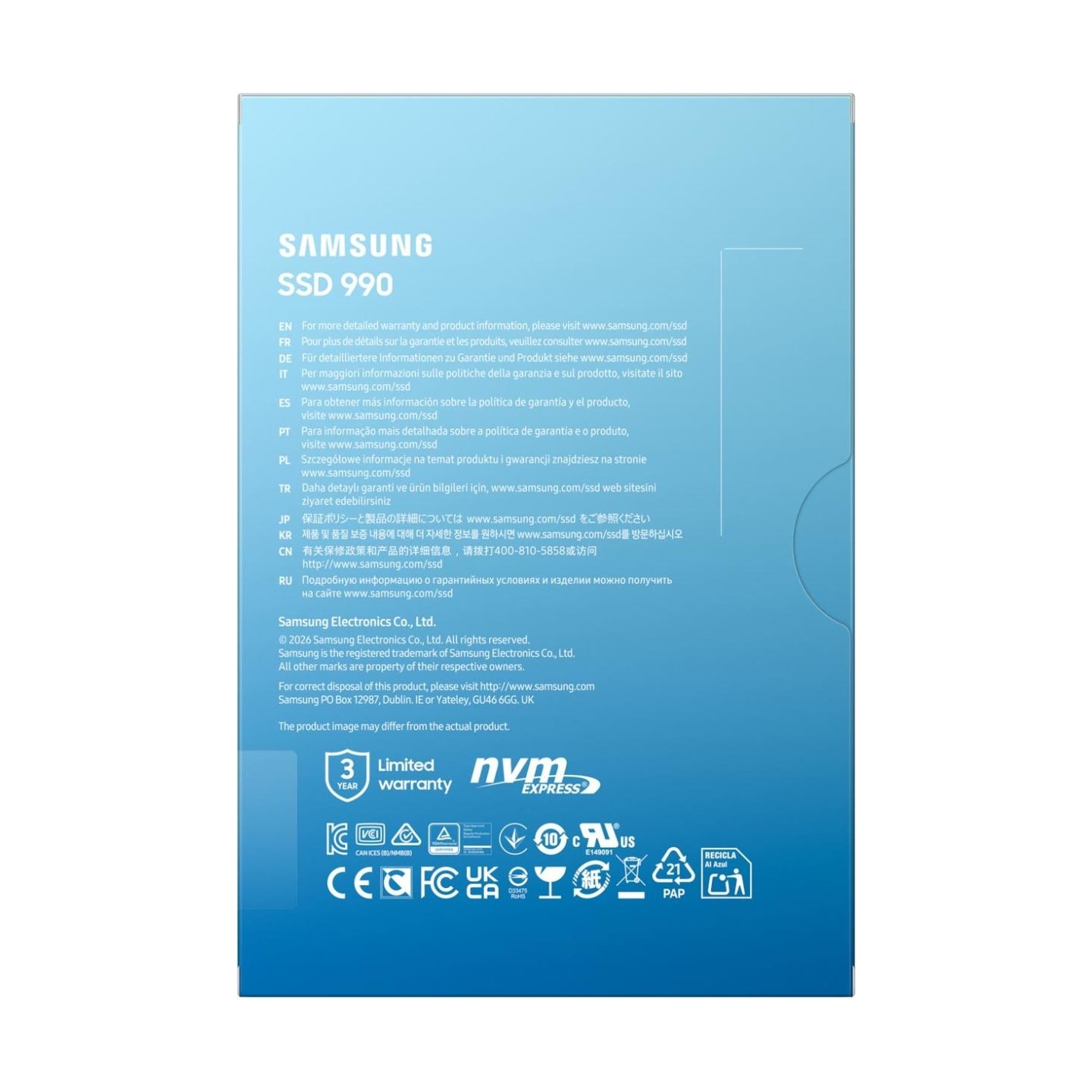 Samsung 990 PCIe 4.0 NVMe M.2 SSD 1TB | Samsung