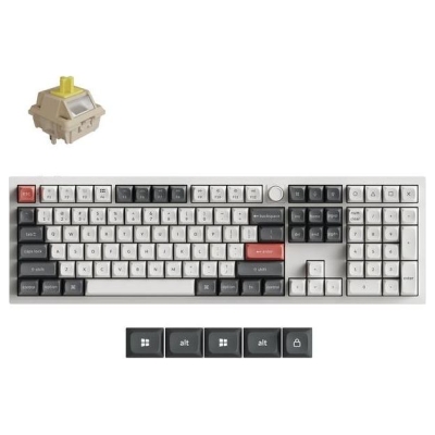 Keychron KEYBOARD WRL Q6 ULTRA/WHITE Q6U-P4 KEYCHRON