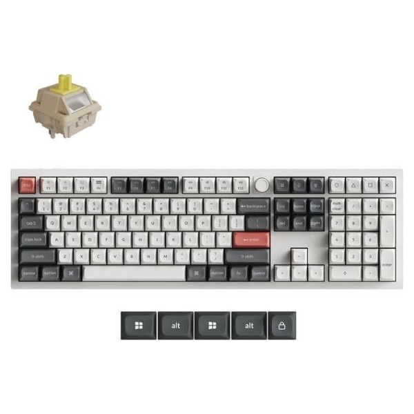 Keychron KEYBOARD WRL Q6 ULTRA/WHITE Q6U-P4 KEYCHRON