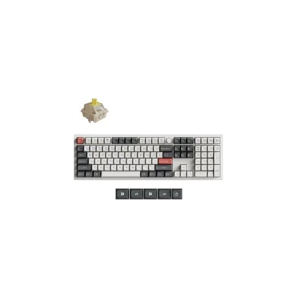 Keychron KEYBOARD WRL Q6 ULTRA/WHITE Q6U-P4 KEYCHRON