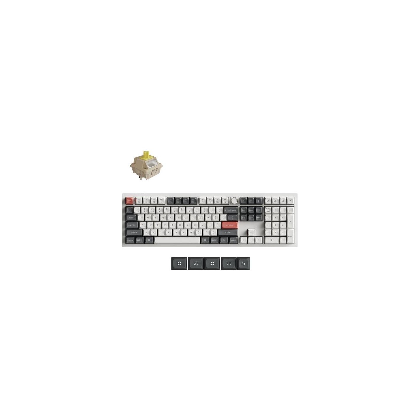 Keychron KEYBOARD WRL Q6 ULTRA/WHITE Q6U-P4 KEYCHRON