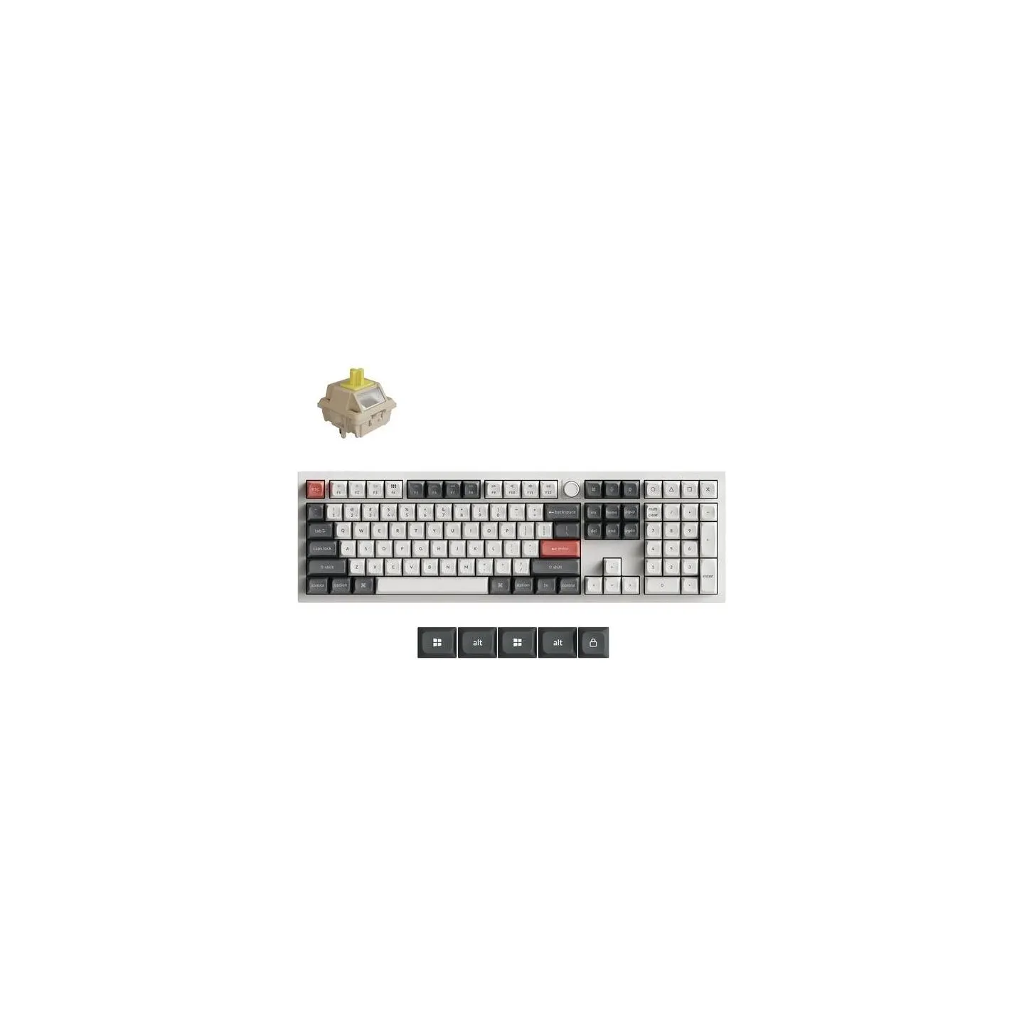 Keychron KEYBOARD WRL Q6 ULTRA/WHITE Q6U-P4 KEYCHRON