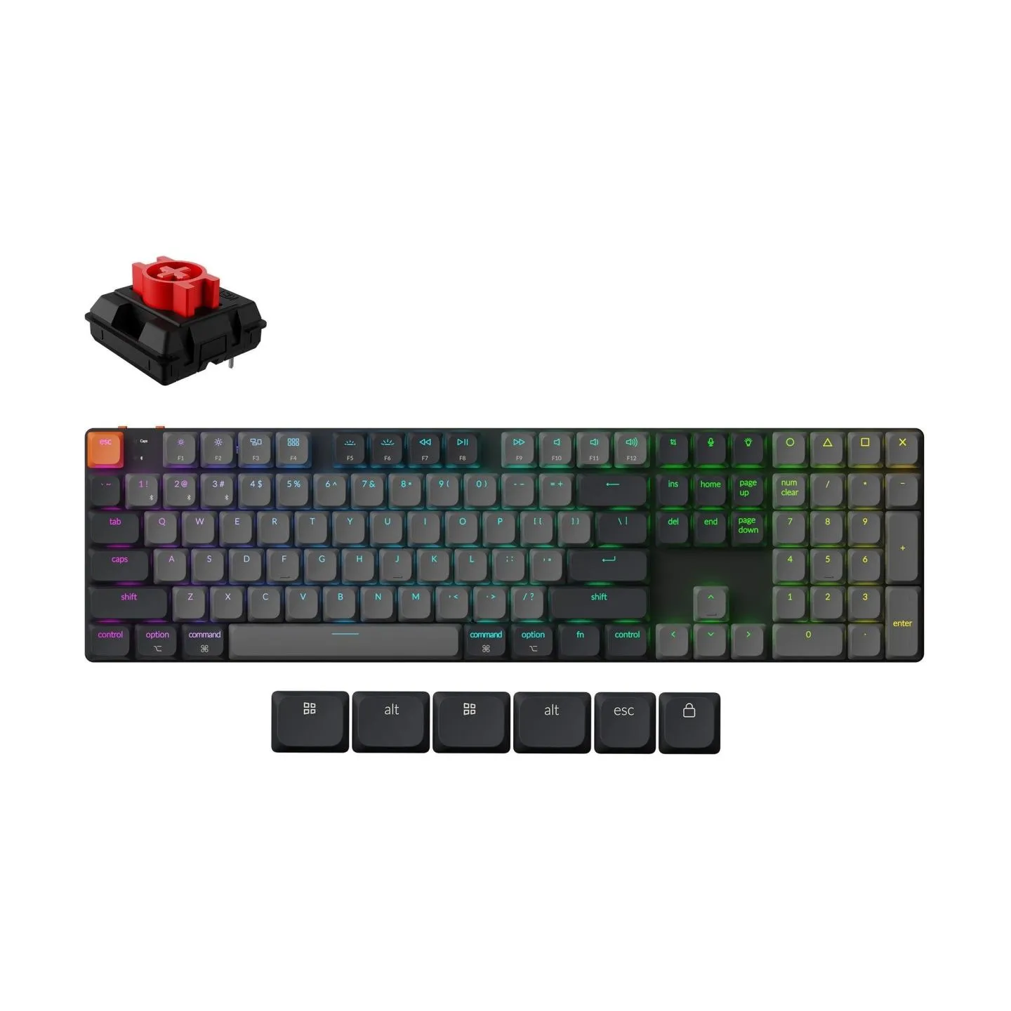 Keychron KEYBOARD WRL K5 RGB/BLACK K5X-H1 KEYCHRON
