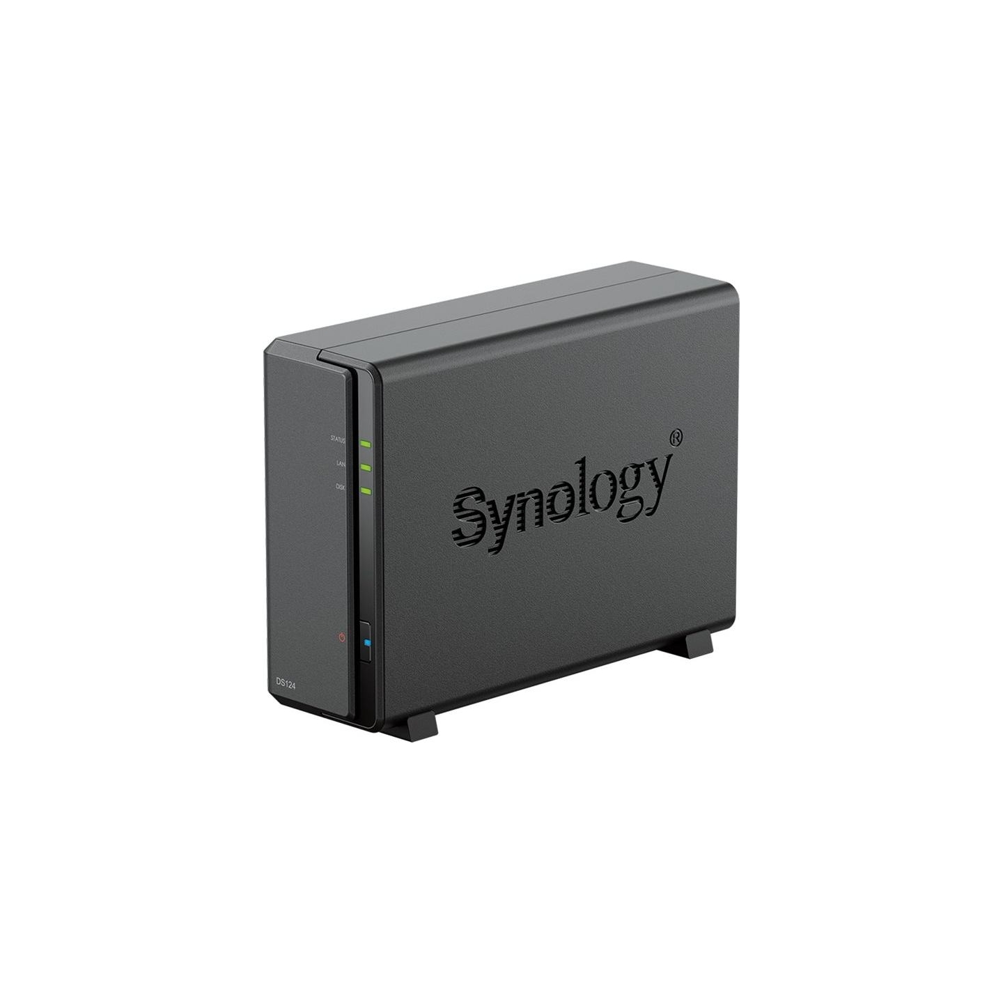 Synology | Tower NAS | DS124 | up to 1 HDD/SSD | Realtek | RTD1619B | Processor frequency 1.7 GHz | 1 GB | DDR4