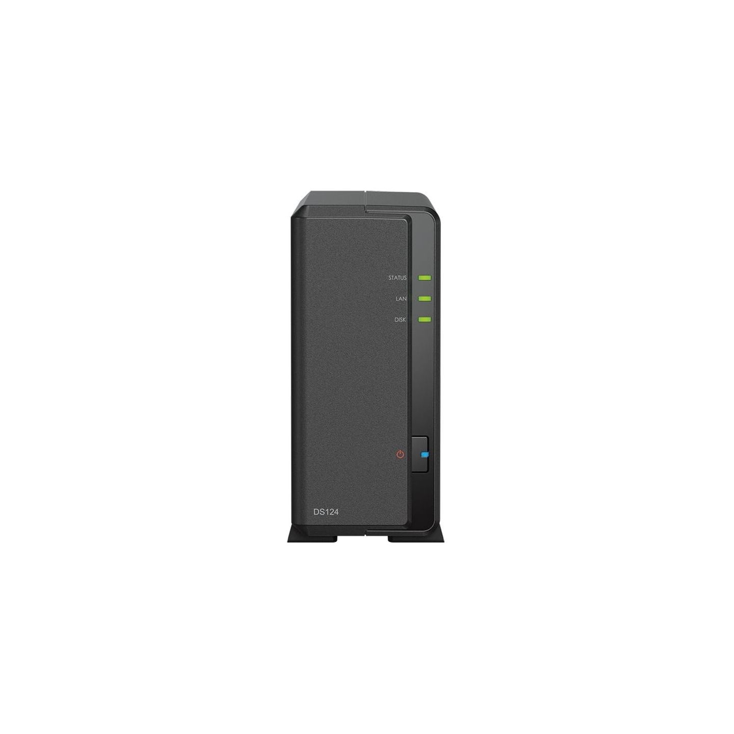 Synology | Tower NAS | DS124 | up to 1 HDD/SSD | Realtek | RTD1619B | Processor frequency 1.7 GHz | 1 GB | DDR4
