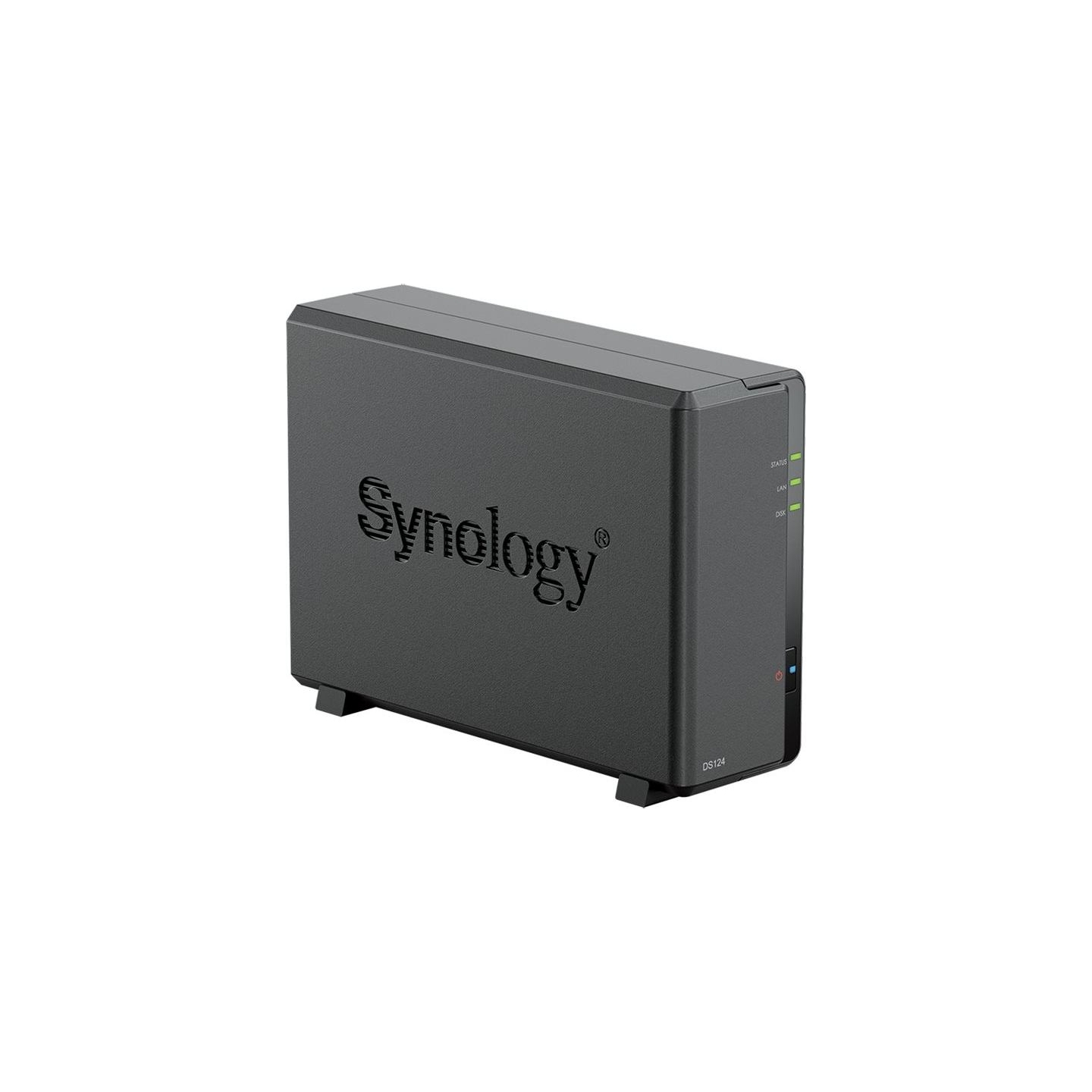 Synology | Tower NAS | DS124 | up to 1 HDD/SSD | Realtek | RTD1619B | Processor frequency 1.7 GHz | 1 GB | DDR4