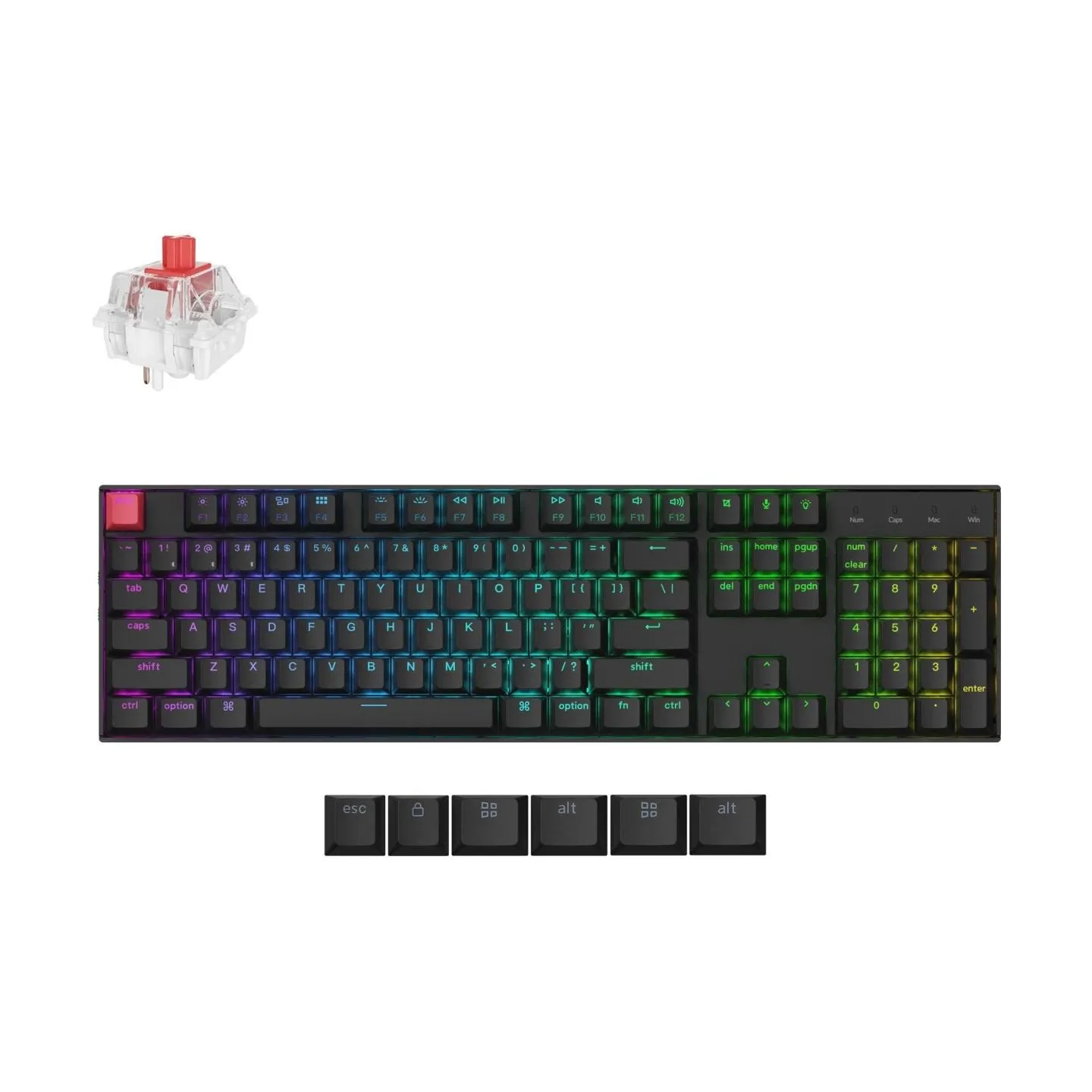 Keychron KEYBOARD WRL K10 RGB/BLACK K10X-H1 KEYCHRON