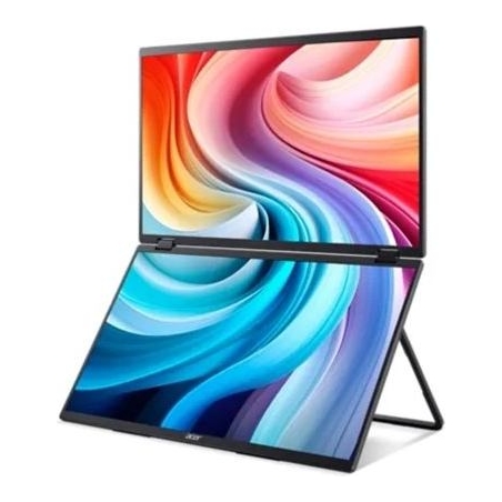Acer PD19F 47cm 18.5'' FHD Dual Portable IPS 100Hz 16:9 4ms (GTG) 250nits HDMI 2xType-C MM Audio Out EU Black H.cable x1 U.cable