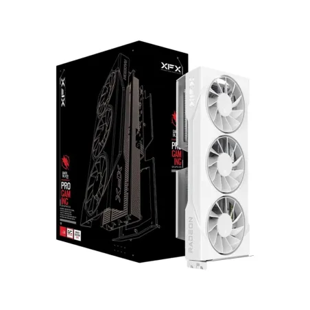 XFX Swift AMD Radeon RX 9060 XT OC White Triple Fan Gaming Edition 16GB GDDR6 128-bit HDMI 2x DP