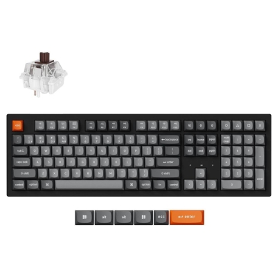 Keychron K10 Max RGB - US Layout - Hot-Swappable Super Brown Wireless Keyboard / K10M-H3