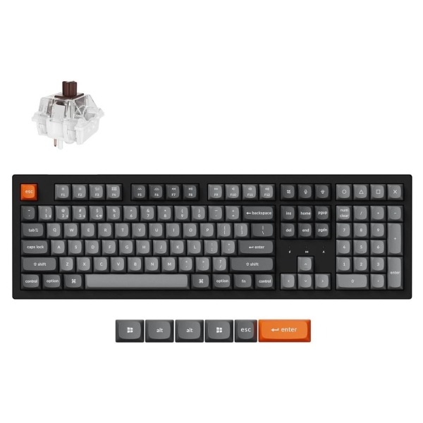 Keychron K10 Max RGB - US Layout - Hot-Swappable Super Brown Wireless Keyboard / K10M-H3