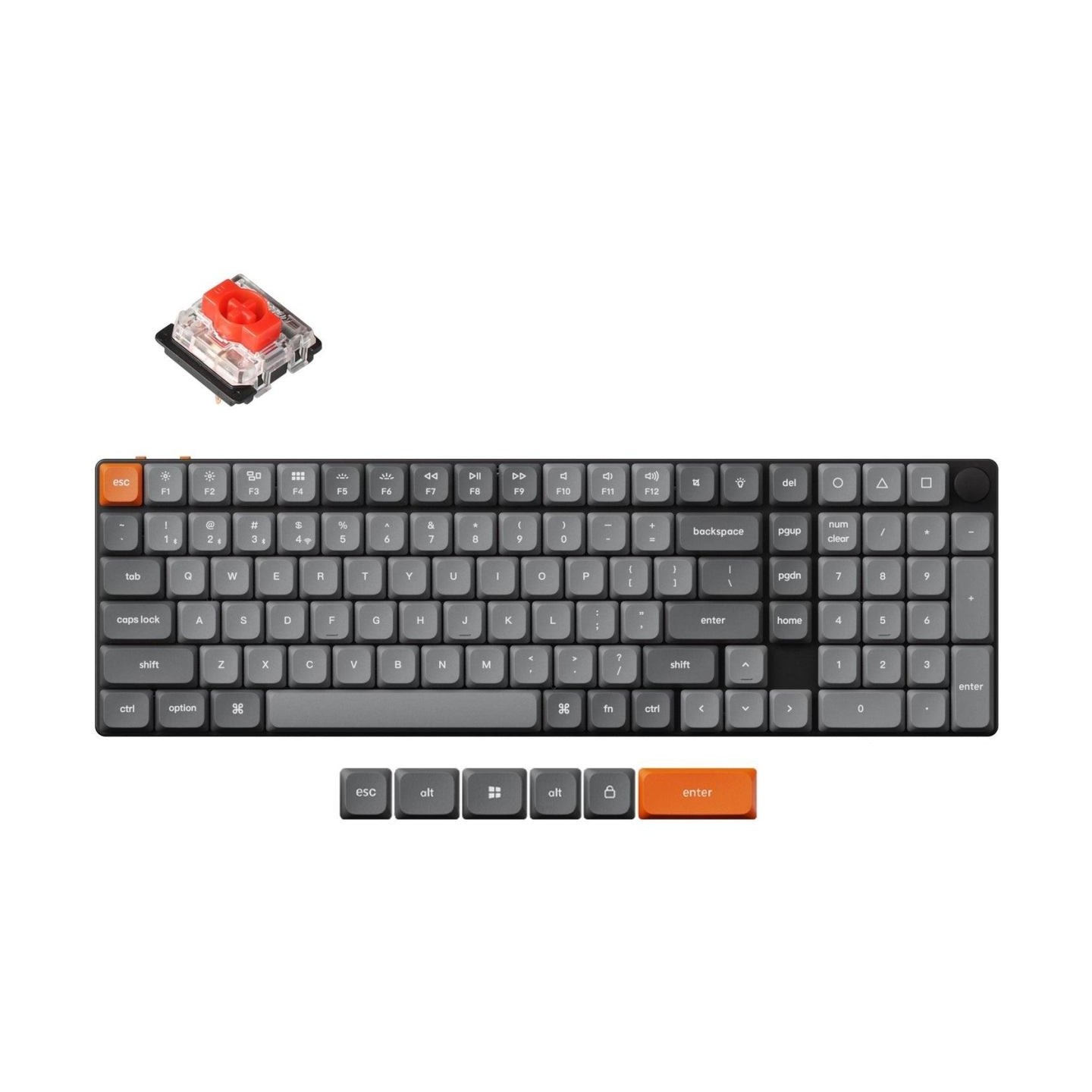 Keychron KEYBOARD WRL K17 MAX RGB/BLACK K17M-H1 KEYCHRON