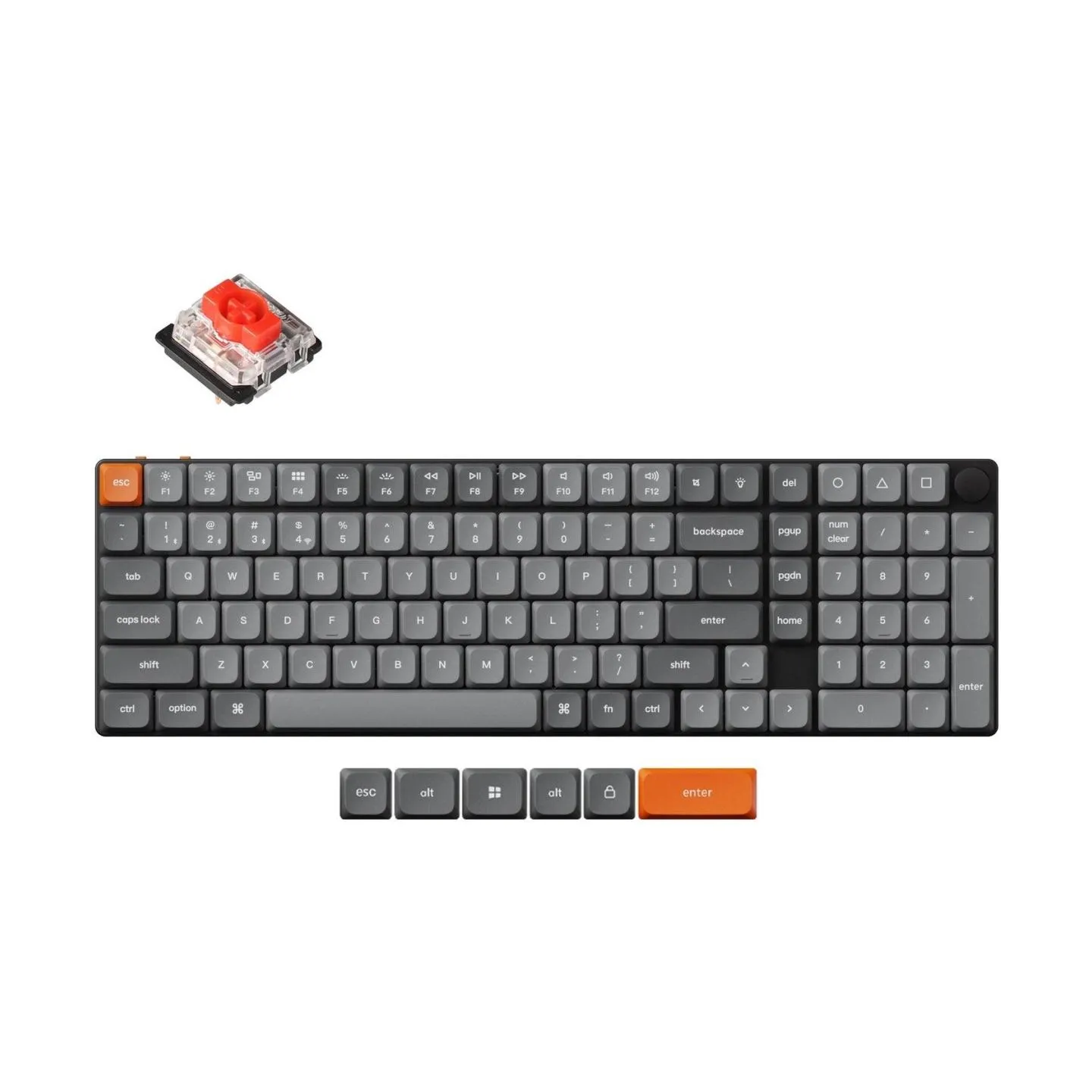 Keychron KEYBOARD WRL K17 MAX RGB/BLACK K17M-H1 KEYCHRON