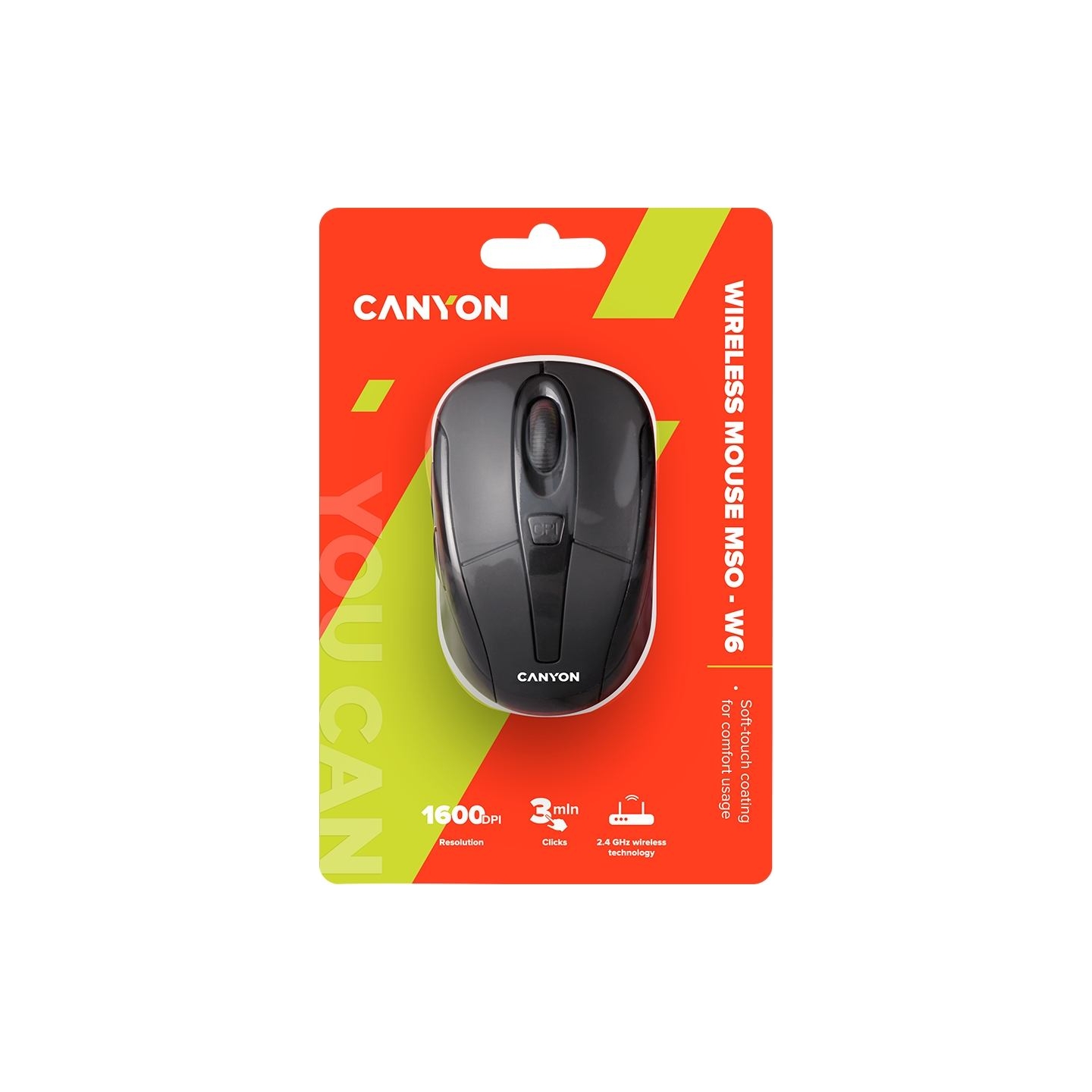 Canyon mouse MSO-W6 Wireless Black