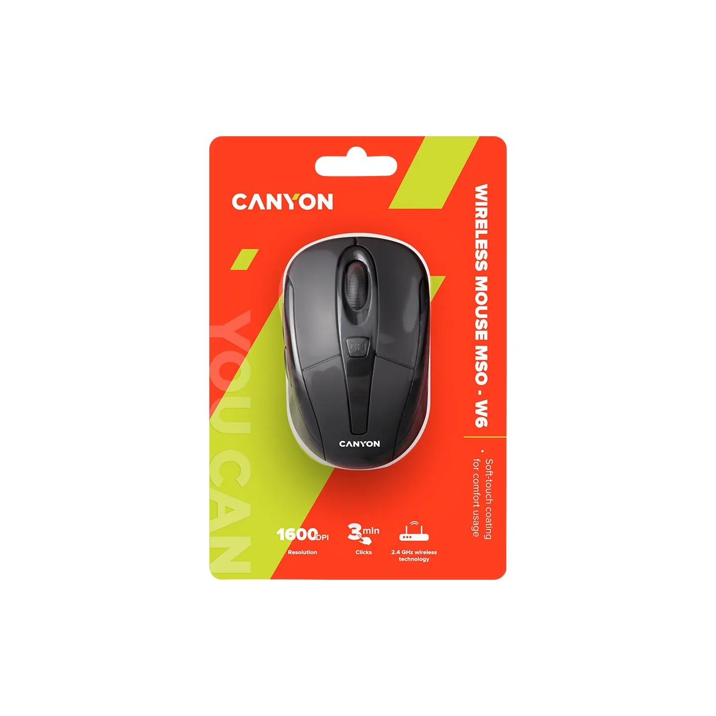 Canyon mouse MSO-W6 Wireless Black