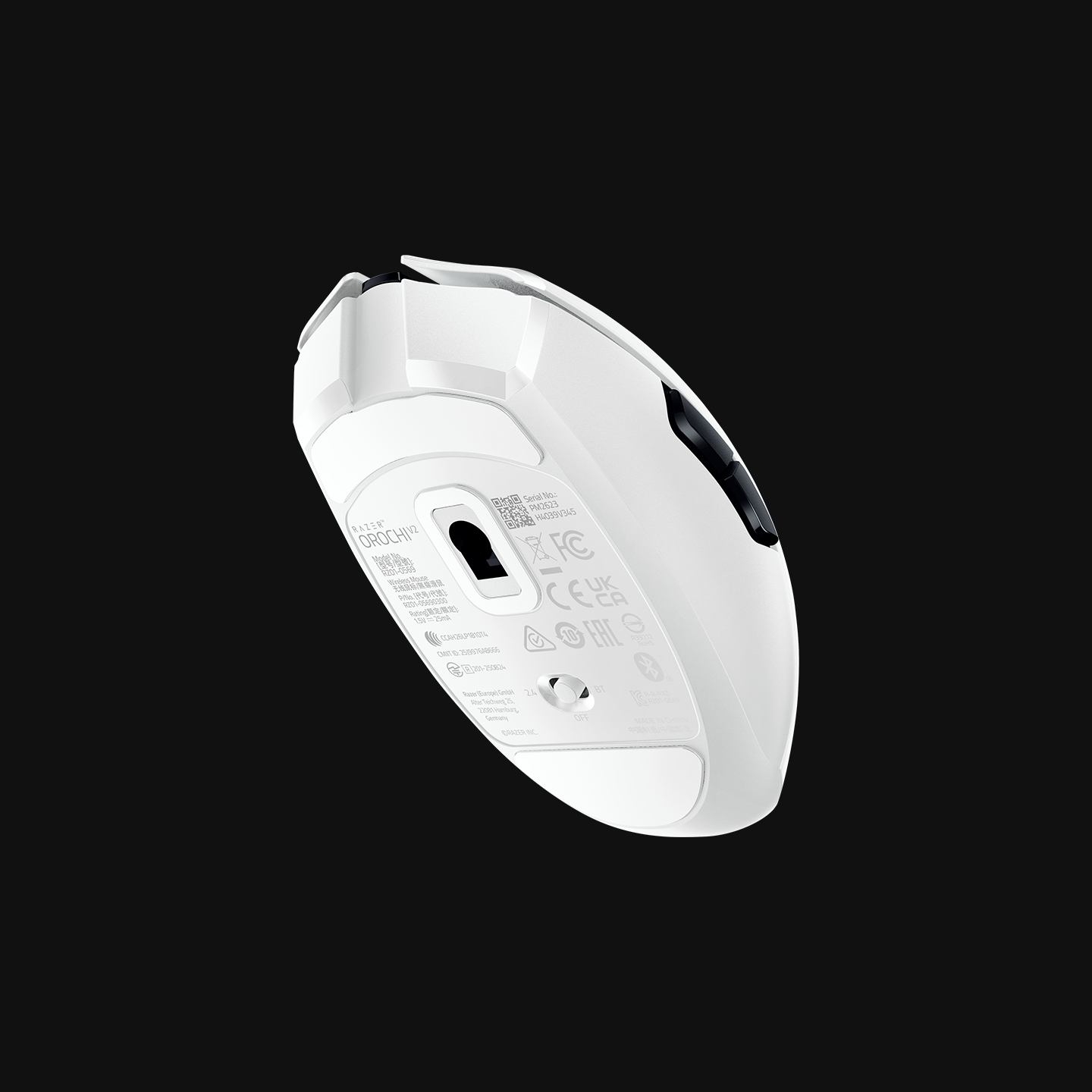 Razer Orochi V2 | Gaming Mouse | White | 2.4 GHz, Bluetooth