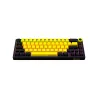 Lorgar KBP70MW, Wireless 65% Mechanical Gaming Keyboard Pro, Black/yellow, EN layout