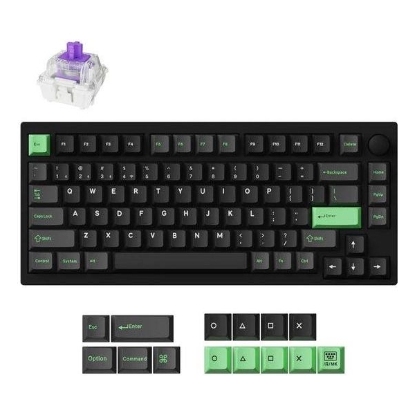 Keychron KEYBOARD WRL P1 HE RGB/BLACK P1H-M1Z KEYCHRON