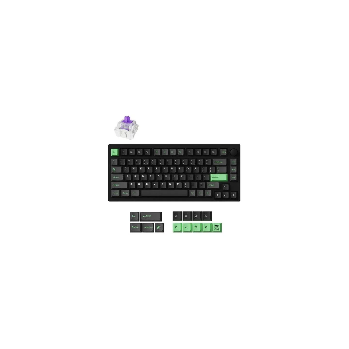 Keychron KEYBOARD WRL P1 HE RGB/BLACK P1H-M1Z KEYCHRON