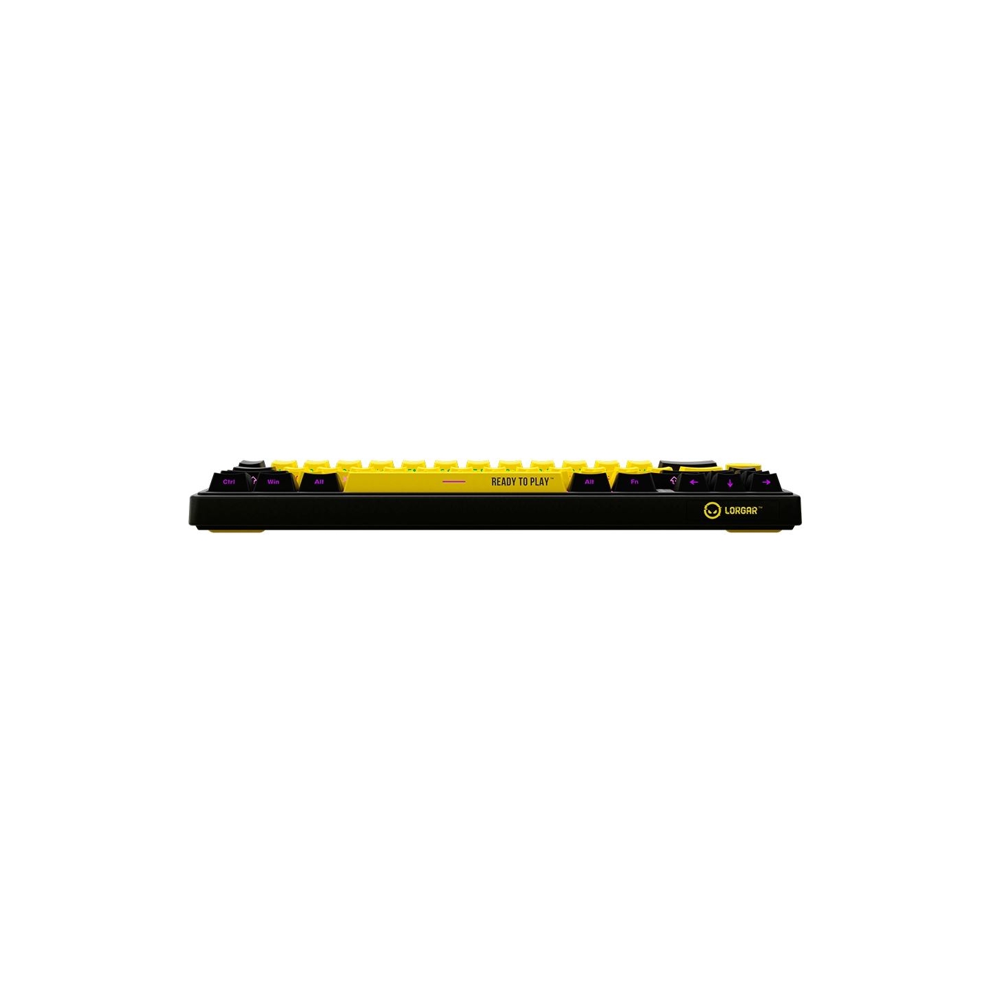 Lorgar KBP70MW, Wireless 65% Mechanical Gaming Keyboard Pro, Black/yellow, EN layout