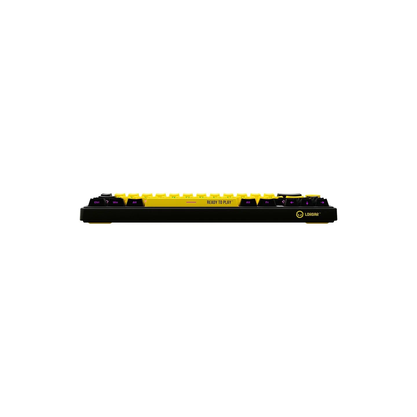 Lorgar KBP70MW, Wireless 65% Mechanical Gaming Keyboard Pro, Black/yellow, EN layout