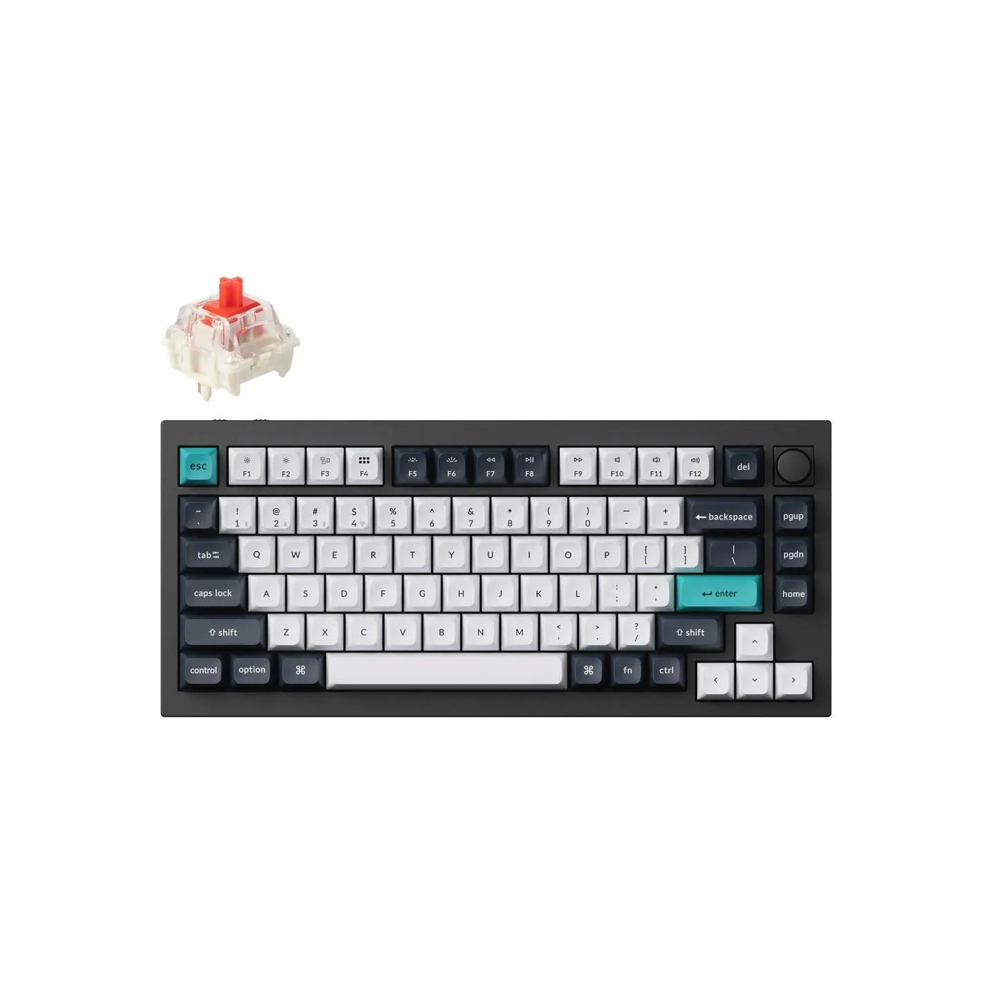 Keychron KEYBOARD WRL Q1 MAX RGB/CARBON BLACK Q1M-M1 KEYCHRON