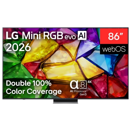 LG 4K evo AI Mini RGB TV | 86MRGB87B3B | 86 | Smart TV | webOS | UHD | Black