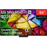 LG 4K evo AI Mini RGB TV | 86MRGB87B3B | 86 | Smart TV | webOS | UHD | Black