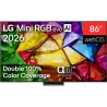 LG 4K evo AI Mini RGB TV | 86MRGB87B3B | 86 | Smart TV | webOS | UHD | Black