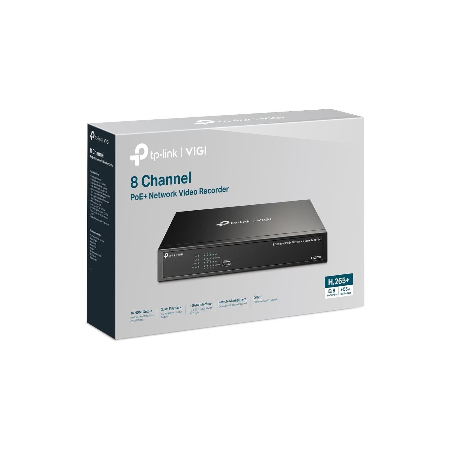 Tp-Link NET VIDEO RECORDER 8CH POE+/VIGI NVR1008H-8P TP-LINK