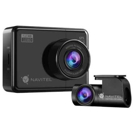 Navitel | R9 DUAL | Wi-Fi | Two-channel Full HD Dashcam | Audio recorder