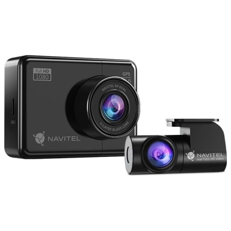 Navitel | R9 DUAL | Wi-Fi | Two-channel Full HD Dashcam | Audio recorder