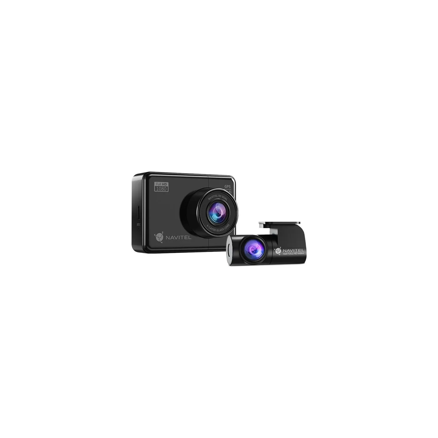 Navitel | R9 DUAL | Wi-Fi | Two-channel Full HD Dashcam | Audio recorder