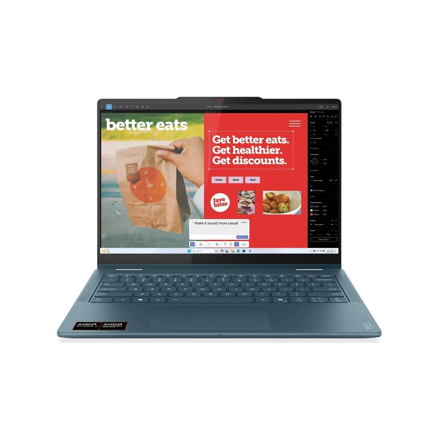 Lenovo Yoga 7 2-in-1 14AKP10 AMD | Tidal Teal | 14 " | OLED | WUXGA | 1920 x 1200 pixels | AMD Ryzen AI 7 | 350 | 16 GB | Solder