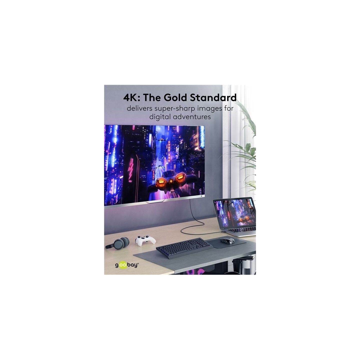 Goobay 80105 Soft HDMI High-Speed Cable with Ethernet | Soft | 5 m