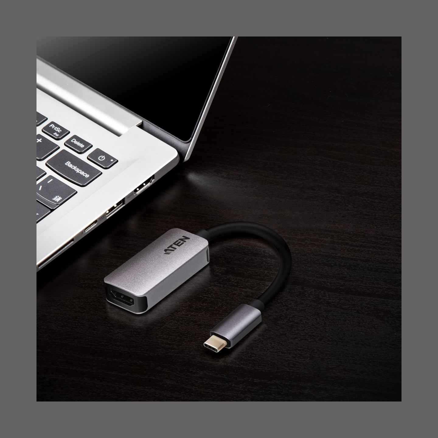 Aten | USB-C to HDMI 4K Adapter | HDMI Female | USB-C Male | USB-C to HDMI