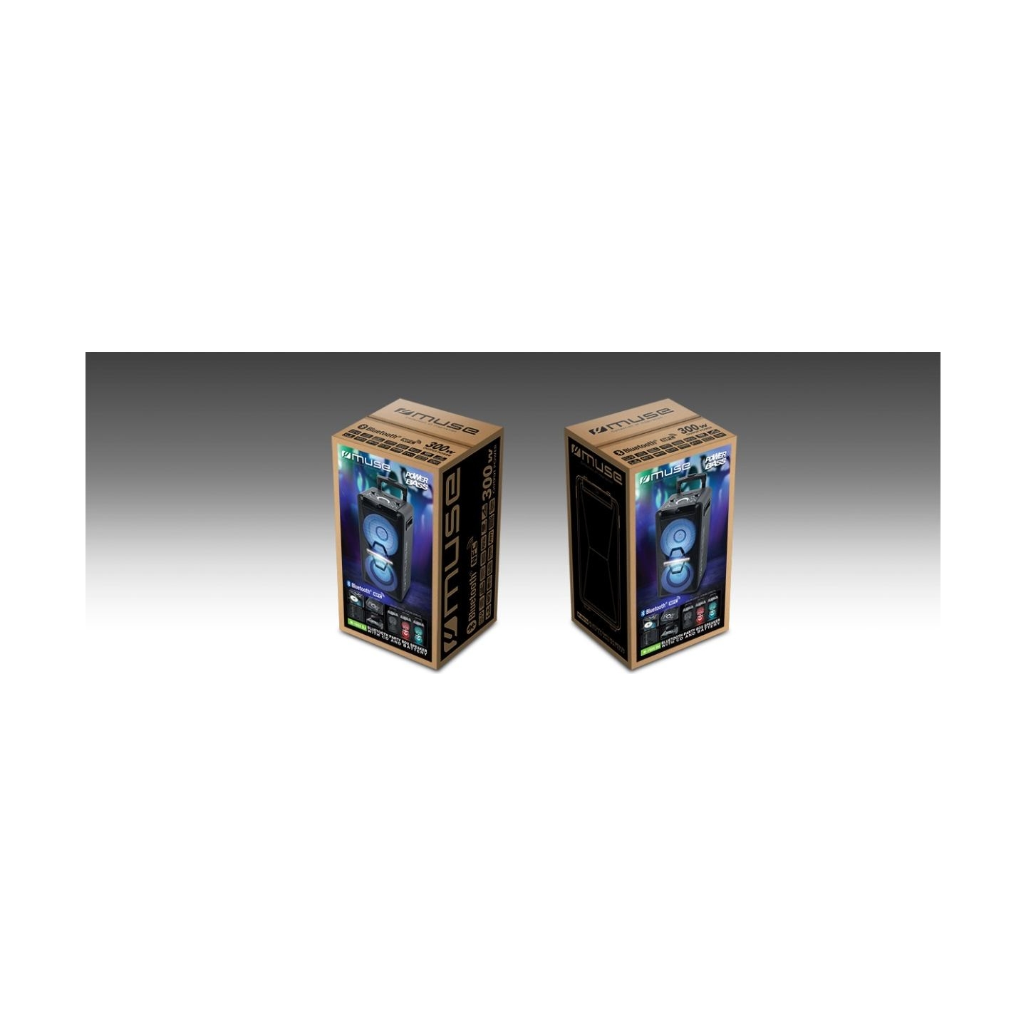 Muse | Party Box Speaker | M-1920DJ | 300 W | Bluetooth | Wireless connection | Portable | Black