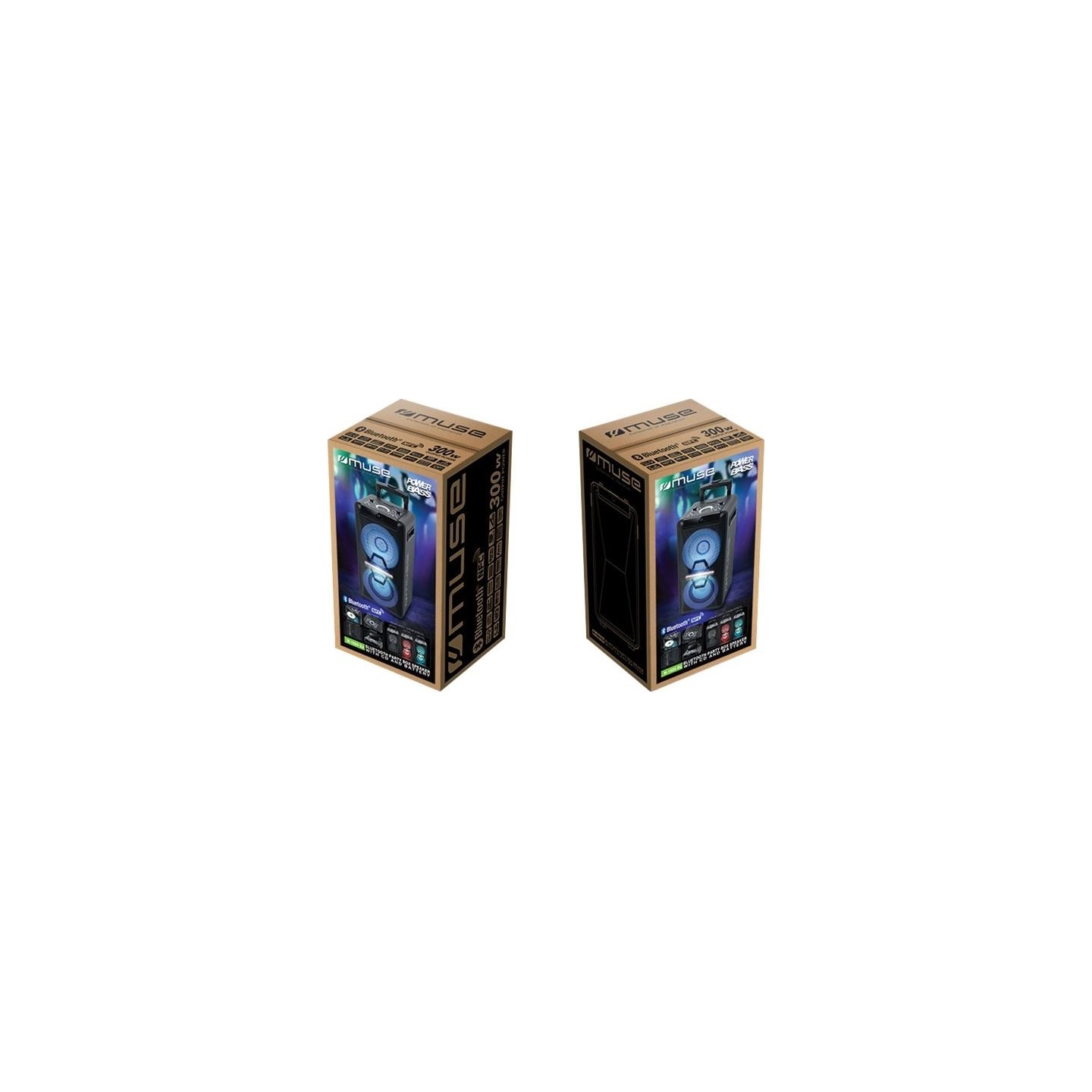 Muse | Party Box Speaker | M-1920DJ | 300 W | Bluetooth | Wireless connection | Portable | Black