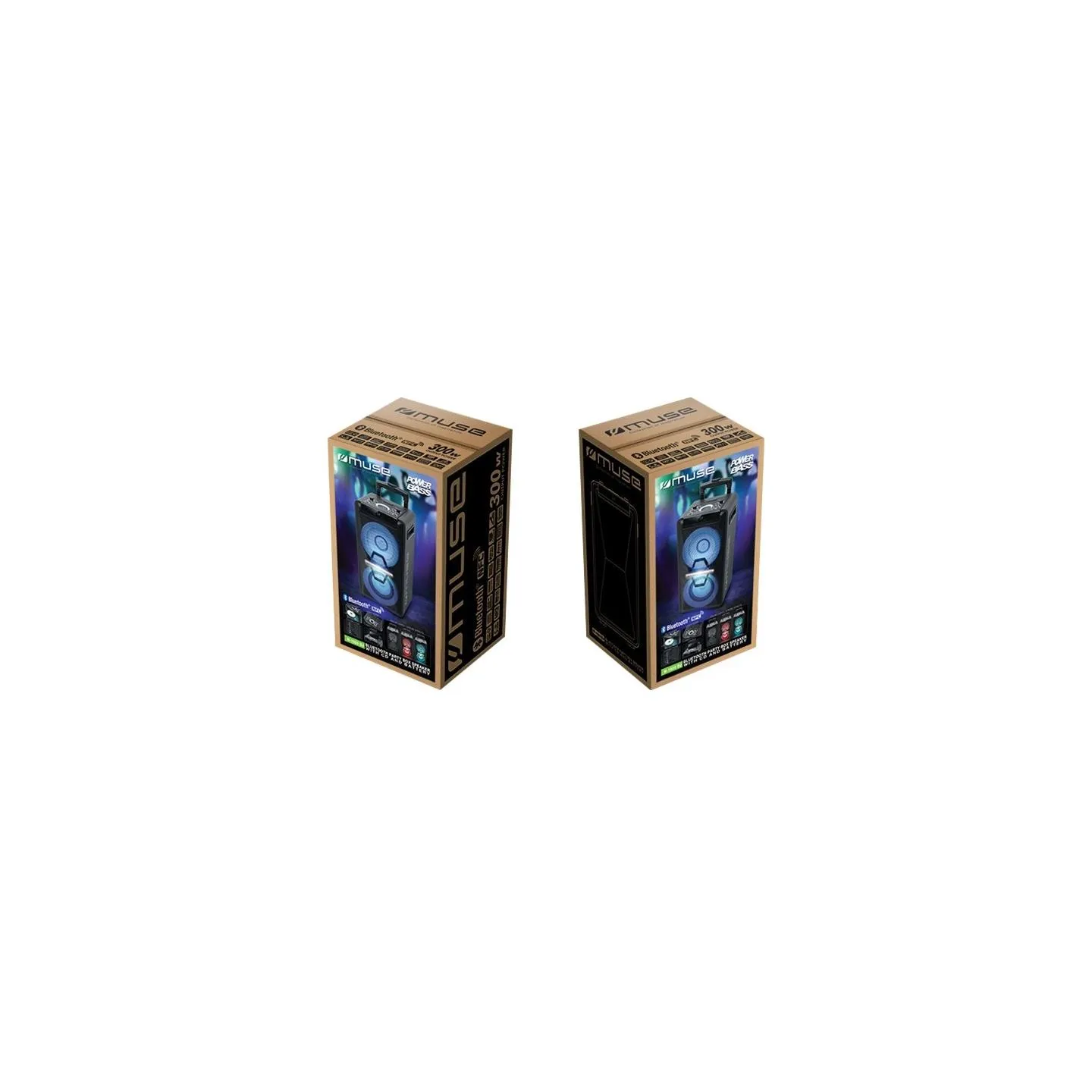 Muse | Party Box Speaker | M-1920DJ | 300 W | Bluetooth | Wireless connection | Portable | Black