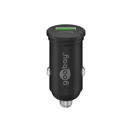 Goobay Dual-USB Car Fast Charger USB-C PD (Power Delivery), 45 W | 61739
