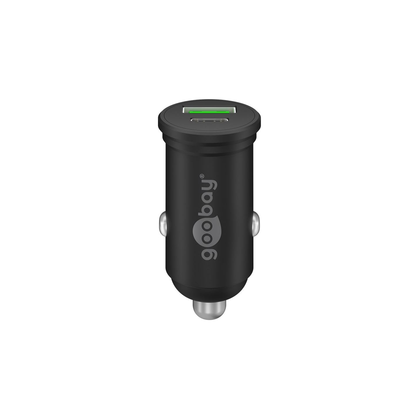 Goobay Dual-USB Car Fast Charger USB-C PD (Power Delivery), 45 W | 61739