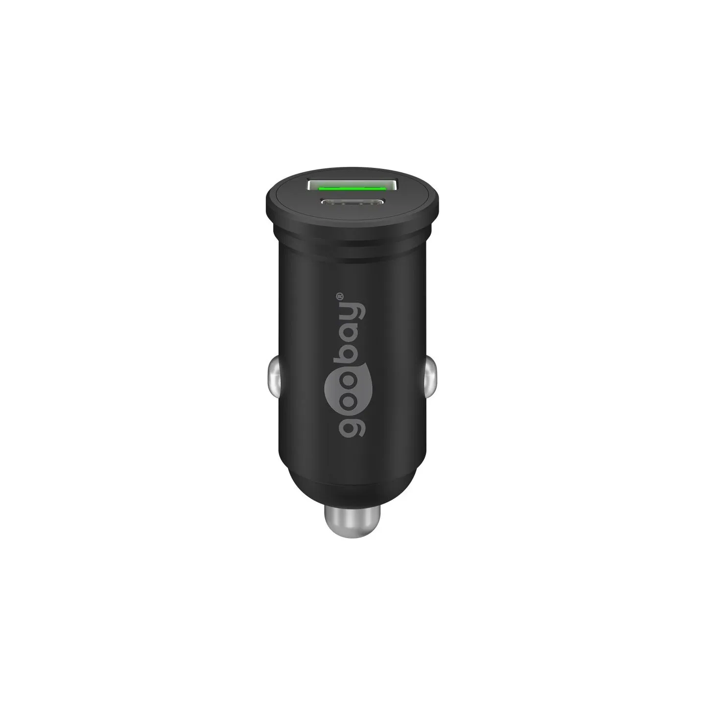 Goobay Dual-USB Car Fast Charger USB-C PD (Power Delivery), 45 W | 61739