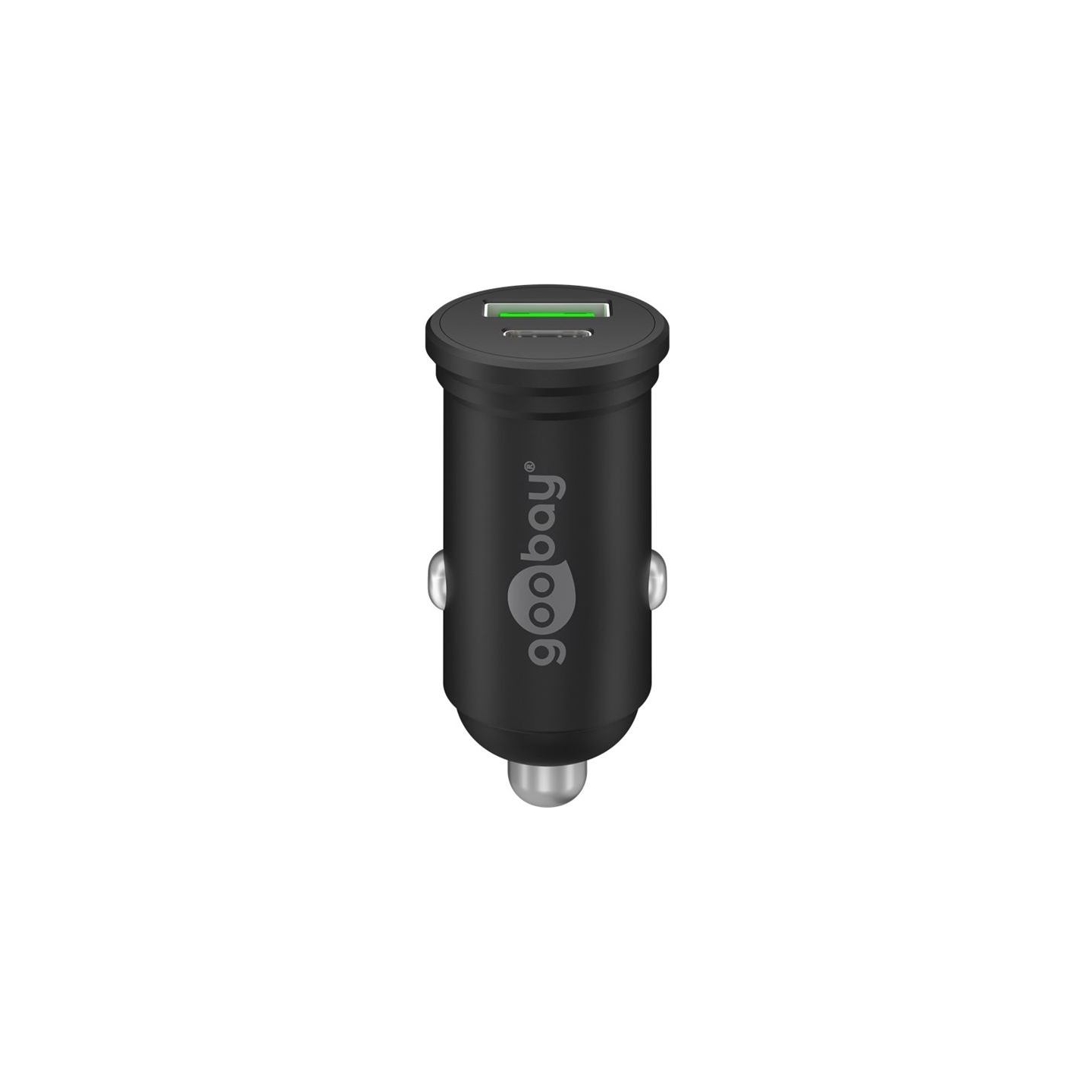 Goobay Dual-USB Car Fast Charger USB-C PD (Power Delivery), 45 W | 61739