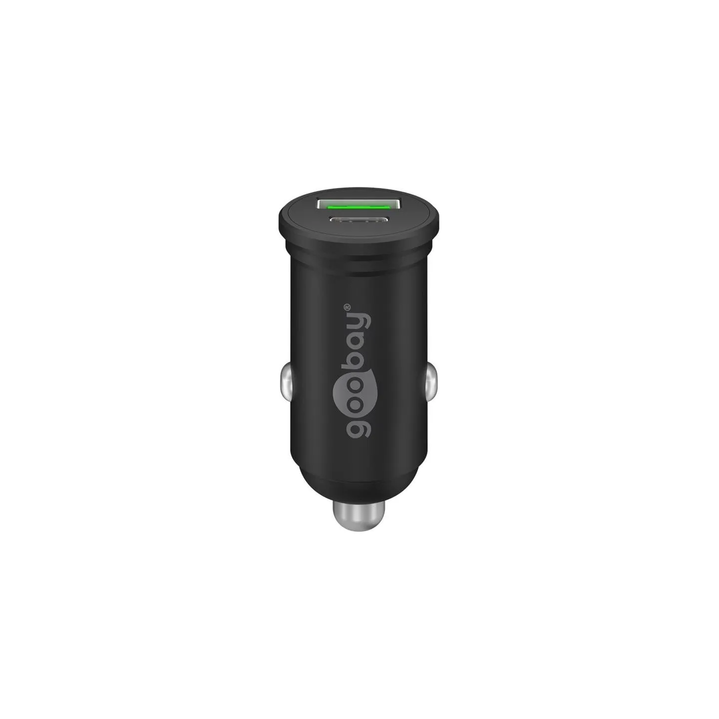 Goobay Dual-USB Car Fast Charger USB-C PD (Power Delivery), 45 W | 61739