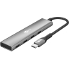 Goobay Slim 4-Port USB Hub, USB-C to USB-C, 5 Gbit/s