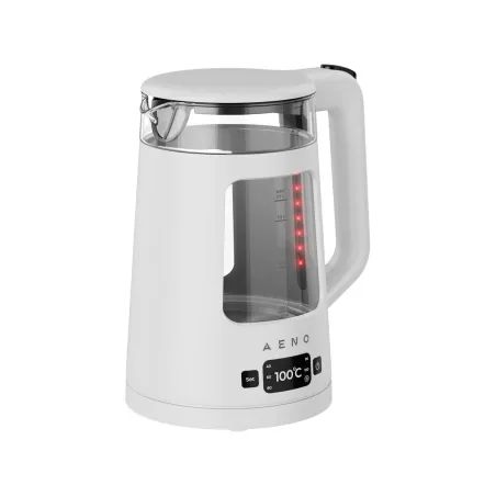 Aeno EK6 Electric Kettle, 1.7L, LED Display, Temp Control 40-100°C, Strix